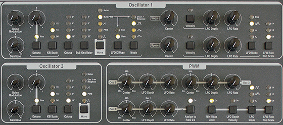 Signalweg Oscillator 1 and 2